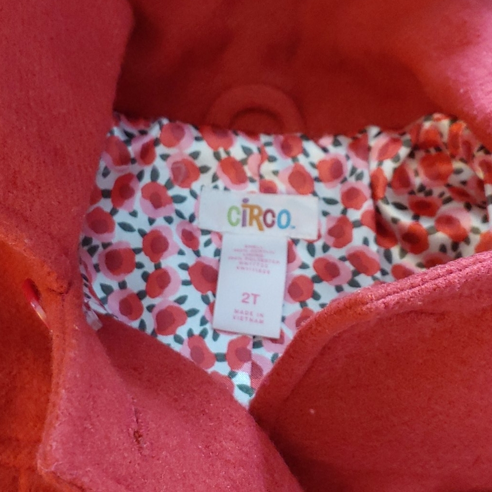 ***SOLD *** Circo Girls Double Breasted Red Coat - Picture 7 of 10